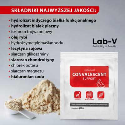 LAB-V CONVALESCENT dieetvoer voor honden en katten 20 g