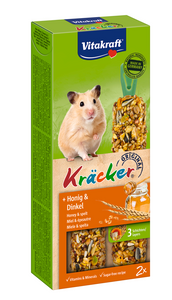 VITAKRAFT KRACKER 2stuks D/hamster honing/spelt