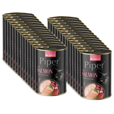 DOLINA NOTECI Piper voor katten met zalm 24x400g