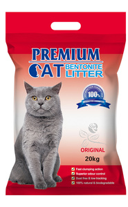 Premium Cat Clumping Bentonite Nest - Natuurlijk voor katten 20kg