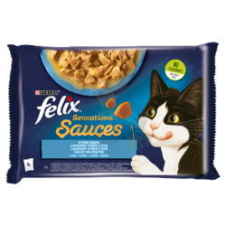 FELIX Sensations Sauzen Kattenvoer vissmaken in saus 4x85g