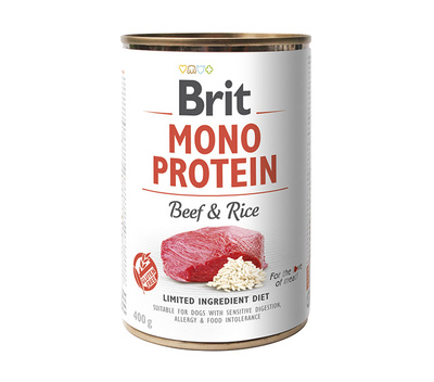 Brit Mono-Eiwit Rundvlees & Bruine Rijst 12x400g