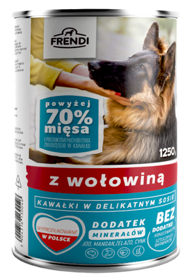 Frendi Stukjes in Zachte Saus met Rundvlees 1250g