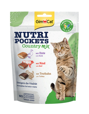 GIMCAT NUTRI POCKETS Landenmix 150g