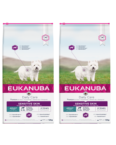 Eukanuba Daily Care Adult Sensitive Skin 2x12kg