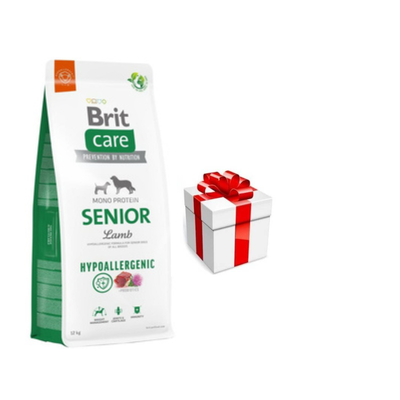 BRIT CARE Hypoallergeen Senior Lam 12kg + GRATIS een verrassing voor je hond!