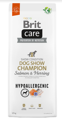 BRIT CARE Dog Hypoallergenic Dog Show Champion Salmon & Herring 12kg