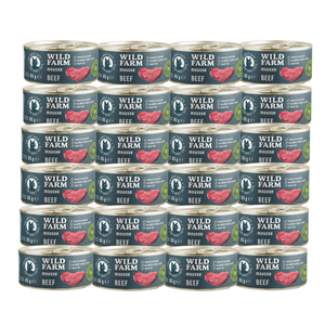 WILD FARM Mousse Rund 24x80g - graanvrije mousse voor katten