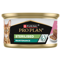 PRO PLAN Gesteriliseerde vochtige zalm en tonijnpaté Nat kattenvoer 24x85g