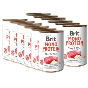 Brit Mono-Eiwit Rundvlees & Bruine Rijst 12x400g