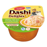 Inaba DASHI aanvullend kattenvoer - bouillon met kip- en tonijnsmaak 70 g