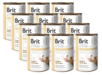 Brit Grain Free Veterinary Diet Hepatic met Kalkoen en Erwten 12x400g