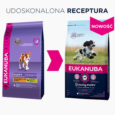 Eukanuba Puppy&Junior Medium Breed 2x15kg