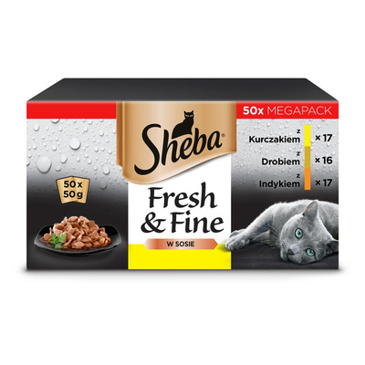 Sheba Fris & Fijn Zakje 50x50g