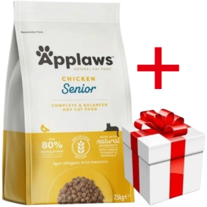 APPLAWS Complete Dry Senior Chicken 7,5kg  + een verrassing voor de kat