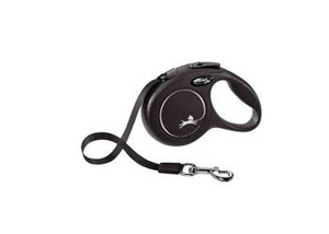 Flexi Leash New Classic XS Tape 3m tot 12kg Zwart
