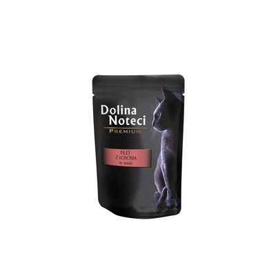 Dolina Noteci Premium voor Katten Zalmfilet in Saus 85g