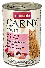 ANIMONDA Cat Carny Adult smaak: rund, kalkoen en garnalen 400g