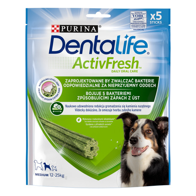 Purina Dentalife Activefresh Medium 115g+115g GRATIS
