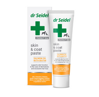 Dr Seidel Skin&Coat Paste om de huidfunctie te ondersteunen bij dermatose en haaruitval 105g