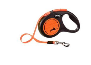 Flexi leash New Classic M riem 5m tot 25kg Orange Neon