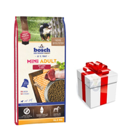 BOSCH Adult Mini Lamb & Rice 15kg + GRATIS een verrassing voor je hond!