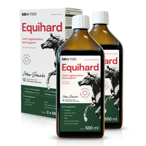Lab-v Equihard - Uitgebreide formule voor gezonde gewrichten voor paarden en pony's 2x500 ml