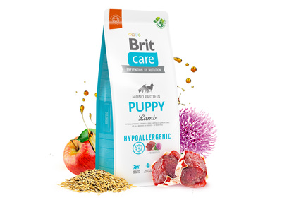 BRIT CARE Hypoallergeen Puppy Lamsvlees 12kg + GRATIS een verrassing voor je hond!