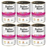 Dolina Noteci Premium Junior Rijk aan Kalkoenhartjes 6x400g