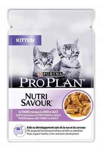 Purina Pro Plan Kitten Nutrisavour Kalkoen 85g