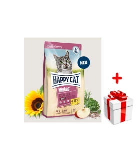 Happy Cat Minkas gesteriliseerde Geflügel met gevogelte 10kg + GRATIS een verrassing voor je kat!