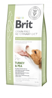 Brit Grain Free Veterinary Diet Honden Diabetes Kalkoen met Erwten 12kg + GRATIS een verrassing voor je hond!