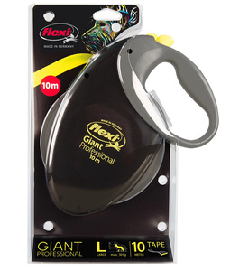 Flexi Leash Giant L Tape 10m tot 50kg Geel Neon