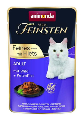 ANIMONDA Cat Vom Feinsten Adult Hertenvlees + Kalkoen 85g zakje