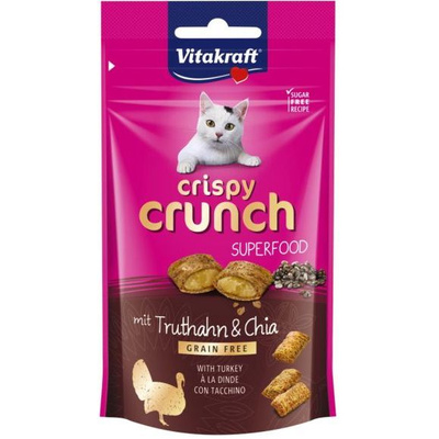 Vitakraft Krokante Crunch met Kalkoen en Chia 60g