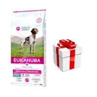 Eukanuba Dog Dry Premium Working & Endurance Chicken Bag 15kg + GRATIS een verrassing voor je hond!