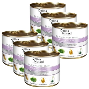 Dolina Noteci Premium voor kleine honden met Konijn, Bonen en Rijst 6x185g