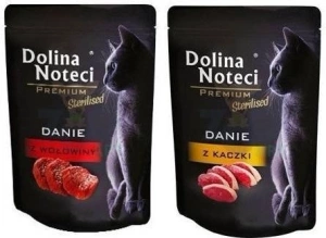 Dolina Noteci Premium voor gesteriliseerde katten Eendenschotel Gemengde smaken 20x85g
