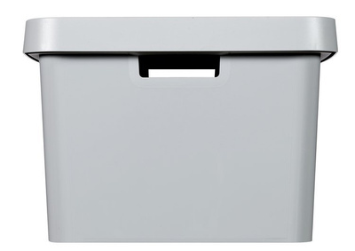 Curver Infinity Bin met deksel grijs 45l