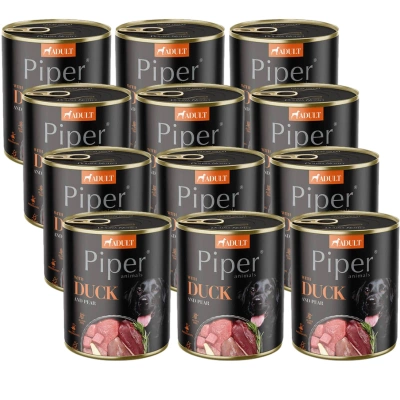 DOLINA NOTECI Piper voor honden met eend en peer 12x800g