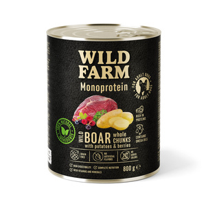 WILD FARM Monoproteïne Wild Zwijn 800g hypoallergeen hondenvoer