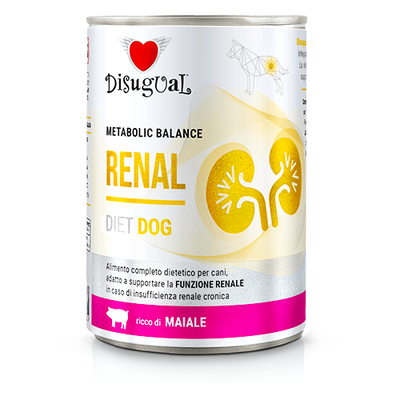 Disugual Veterinary natvoer voor honden RENAL Varkensvlees (volwassen) 12x400g