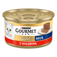 Purina Gourmet Gold Mousse met Rundvlees 85g