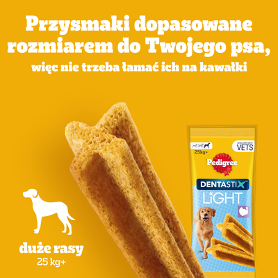 Pedigree Dentastix Light Dental Chews Grote Rassen Hondensnoepjes 7 stuks. - 152g