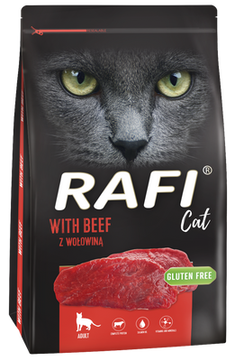 Dolina Noteci Rafi Cat Droogvoer voor katten met rundvlees 7kg + GRATIS een verrassing voor je kat!