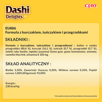 INABA Dashi Delights Zijdezachte Bouillon Kip met Tonijn &amp; Sint Jakobsschelp Recept 40g