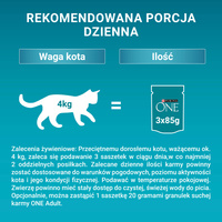 Purina One Adult kattenvoer met kip en sperziebonen 85 g