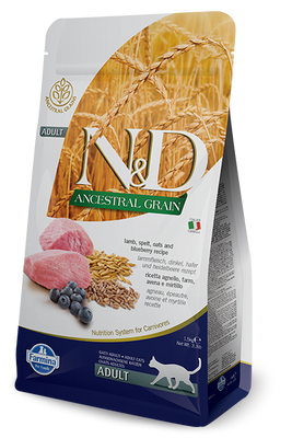 Farmina N&D Ancestral Grain Frline Adult Lamb & Blueberry 5kg