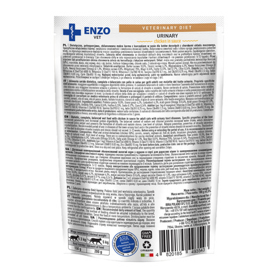 ENZO VET Urinary met kip in saus voor katten 100g