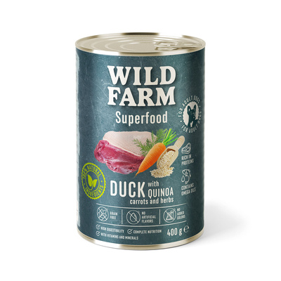 Wild Farm Superfood Eend 400g graanvrij hondenvoer